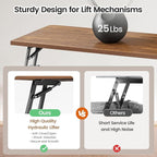 SEDETA 31.5" Lift Top Coffee Table - Image 6