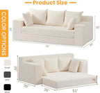 Boneless Couch 70 inch, 3 Seater Couch - Image 2