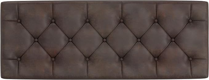 SIMPLIHOME Hamilton Storage Ottoman - Image 5