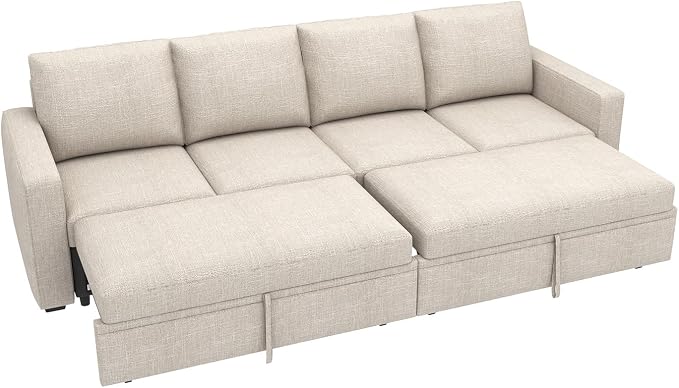 HONBAY Modular Sectional Sleeper Sofa Bed, - Image 7