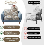 CALBODE 8Pcs Stretch Patio Cushion Cover, Vintage Floral Printed Couch & Sofa - Image 4