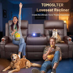 3-Seater Loveseat Recliner Sofa, RV Wall Hugger Home Theater Seating Reclining - Image 7