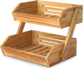 Merysen 2 Tier Wooden Fruit Basket by GaHOMEFAVOR