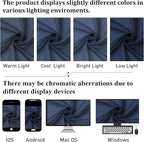 Navy Blue Sheer Curtains 78 Inches Long 2 Panels, Light Filtering Voile Airy - Image 8
