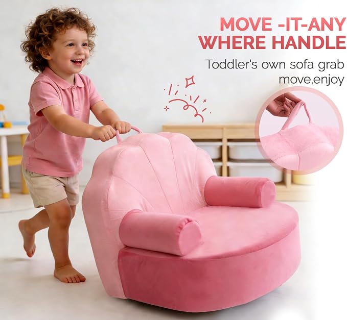 Snuggly Toddler Chair, Soft Kids Sofa - Image 4