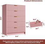 Garvee 5 Drawer Dresser for Bedroom - Image 2
