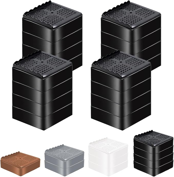 Furniture Risers Heavy Duty Adjustable Bed Risers Blocks Lift 4, 2 inches by EnjoyLifeEnjoyHappiness