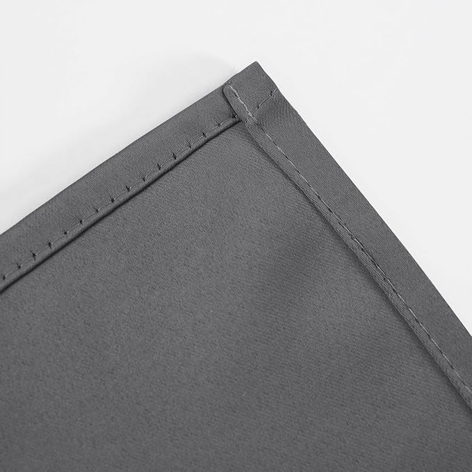 Blackout Curtains 52 x 120 Inch Long Frost Grey Curtains Set of 2 Panels Room - Image 7