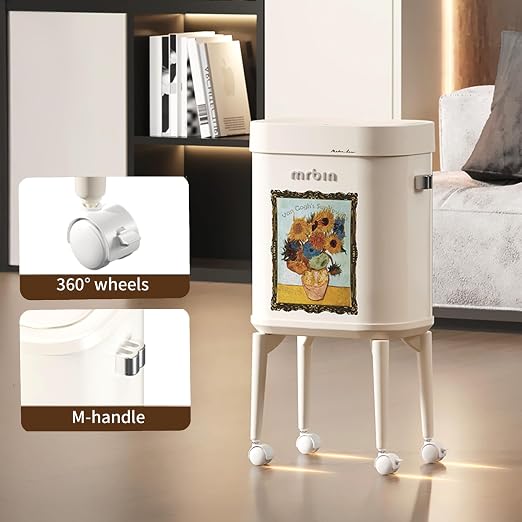 MRBIN Metal Motion Sensor Kitchen Trash Can - Image 4