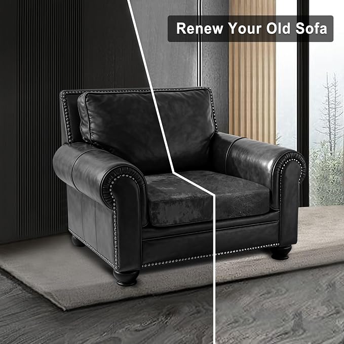 ANARACHON Leather Look Couch Cushion Covers Sofa Seat Slipcovers Sets Couches - Image 7