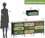 Tohomeor Dresser with Drawers for Bedroom Chest of Drawers Fabric Dresser for - Image 2