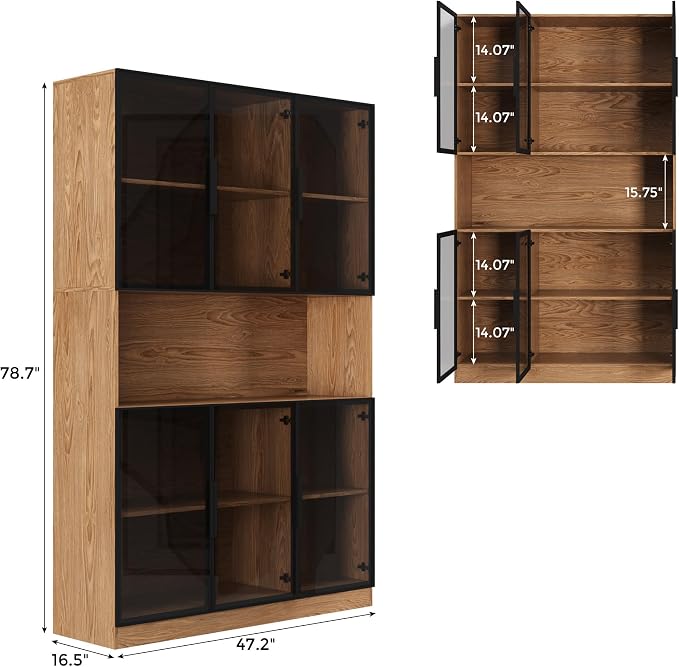 Mekminop Glass Doors Display Cabinet - Image 2