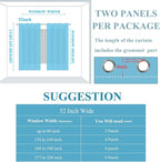 Aqua and Beige Ombre Blackout Curtains - Image 9