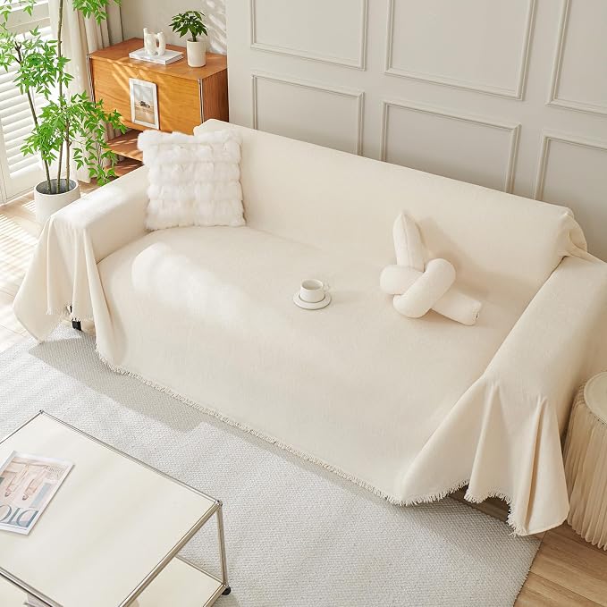 DREAMINGO Sofa Covers Washable Thick Chenille Couch Cover - Image 7