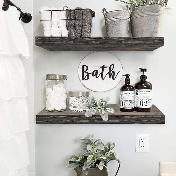 QEEIG Floating Shelves for Wall 23.6" Long - Image 2