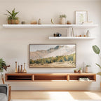 AMADA HOMEFURNISHING Floating Shelves Wall Mounted, 32 x 7 Inch Wall Shelves - Image 2