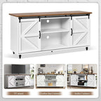 4ever2buy Farmhouse Coffee Bar Cabinet - Image 7