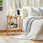 FORAOFUR End Table with Charging Station, Small Tables - Image 7