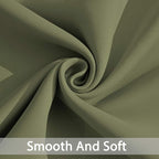 Yakamok Sage Green Room Darkening Curtains 84 inch Sliding Door Drapes | 1 - Image 4