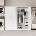 Letaya Metal Wardrobe Cabinets - Image 4
