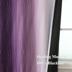 Purple and Greyish White Ombre Blackout Curtains - Image 5