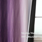 Purple and Greyish White Ombre Blackout Curtains - Image 5