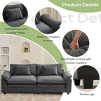Oprisen 86" Modular Sectional Sofa, Comfy Cloud Couch Sectional Sofa - Image 6