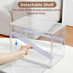 4 Pack Display Case for Collectibles 4 Layer Updated Adjustable Acrylic Display - Image 2