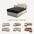 Hokway Stretch Chaise Cover Individual Couch Cushion Slipcovers Reversible - Image 9