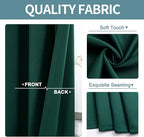 ChrisDowa Blackout Curtains for Bedroom and Living Room 54 Inches Long | 2 - Image 3