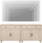 WAMPAT Farmhouse TV Stand for 75 inch TV - Image 4