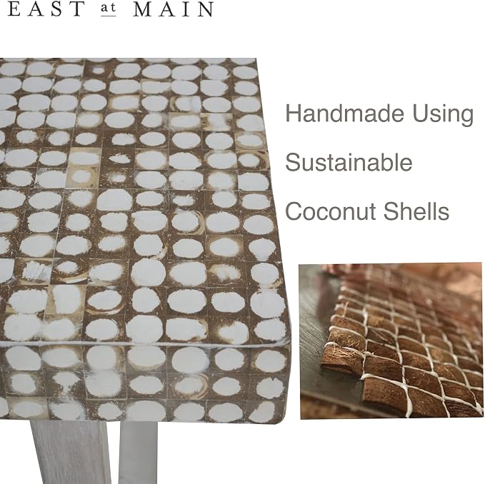East at Main White Coffee Table – Handmade Accent Table - Image 4
