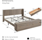 T4TREAM Fluted King Size Bed Frame - Image 2