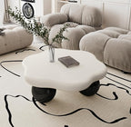 35.03" Cloud Coffee Table for Living Room Unique Coffee Table Modern Low Coffee - Image 5