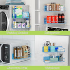 Magnetic Spice Rack for Refrigerator, 9 Pack Magnetic Fridge Shelves - Image 7
