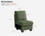CHIC HOUSE Modular Sectional Sofa - Image 2