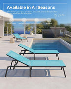 Aluminum Chaise Lounge Ourdoor - Image 4
