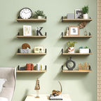 Fixwal Shelves for Room Wall, Width 4.75in Rustic Wood Wall Storage, Floating - Image 7