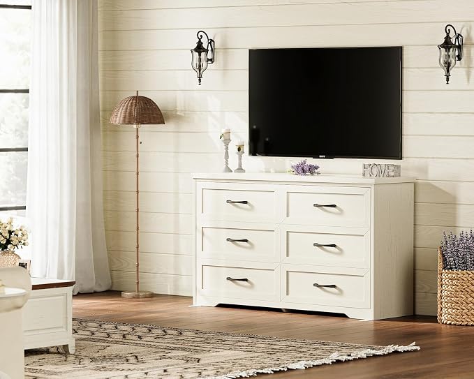 AODK Farmhouse 6 Drawer Dresser - Image 6