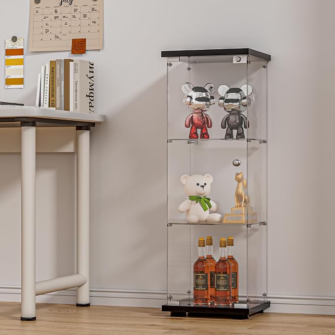 FANYUSHOW 3-Shelf Glass Display Cabinet - Image 3