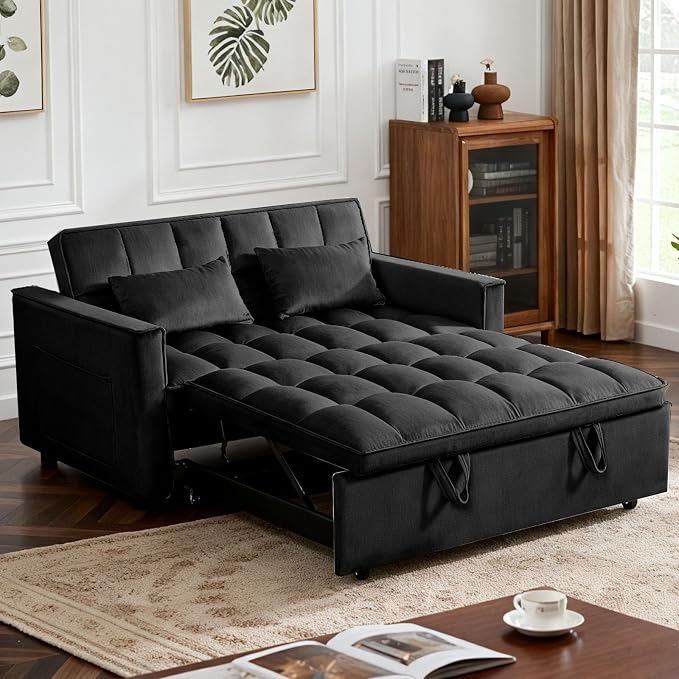3 in 1 Convertible Sofa Bed, Love Seat Sleeper Bed - Image 2