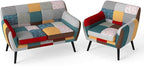 Bonzy Home Modern Colorful 2 Piece Coroful Fabric Sofa Set, Included Accent - Image 8