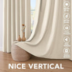 H.VERSAILTEX Curtains for Bedroom Black Out Thermal Insulated Linen Textured - Image 7