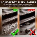 Leather Recoloring Balm and Scratch Repair Kit, Dark Brown Leather Restorer - Image 4