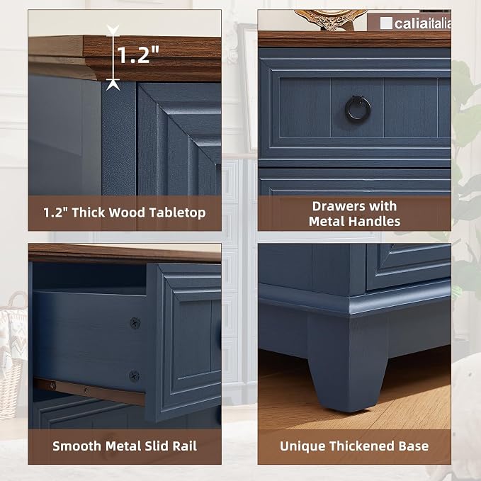 Joaxswe Farmhouse 5 Drawer Dresser - Image 8