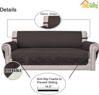 Easy-Going Reversible Couch Cover, 4 Seater Sofa, Chocolate/Ivory | XX-Large - Image 3