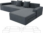 ZNSAYOTX Sectional Couch Covers, Stretch Jacquard Slipcovers by ZNSAYOTX