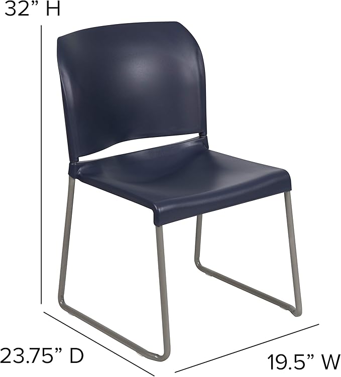 Flash Furniture Hercules Series Contoured Stacking Chairs - Image 2