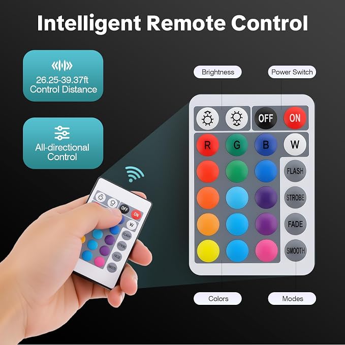 Rechargeable LED Cube Chair, 16 Colors Remote Conctrol Glow Furniture Stool - Image 4