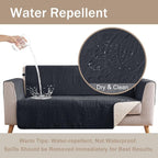 Black Recliner TV Chair Covers, Quilted Décor Water-Repellent Medium Lazy Boy - Image 7